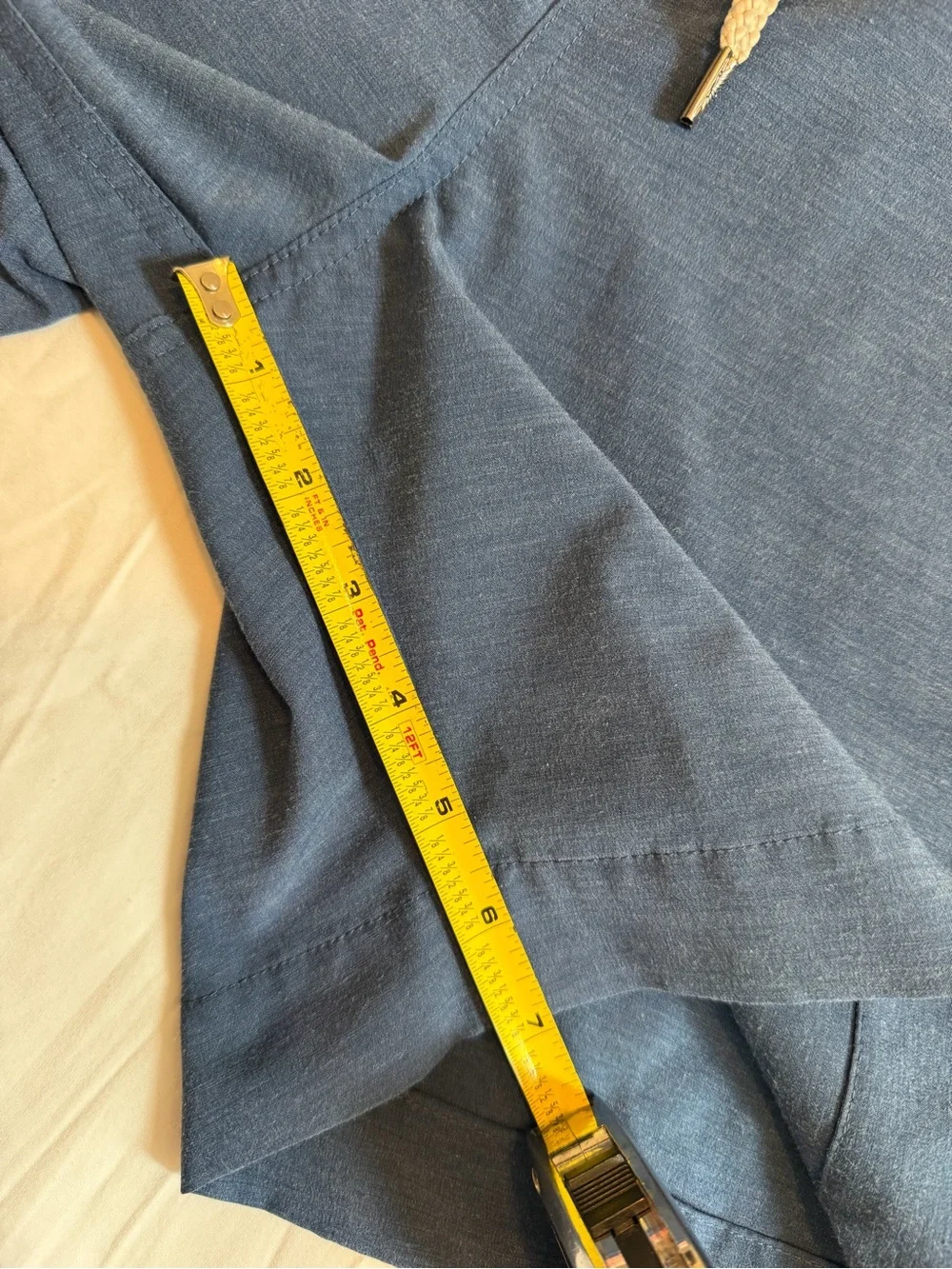 Faherty Men’s All Day Shorts 7” Blue Size 36 Chino Drawstring